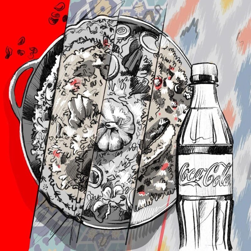 Every plov needs a Coca-Cola