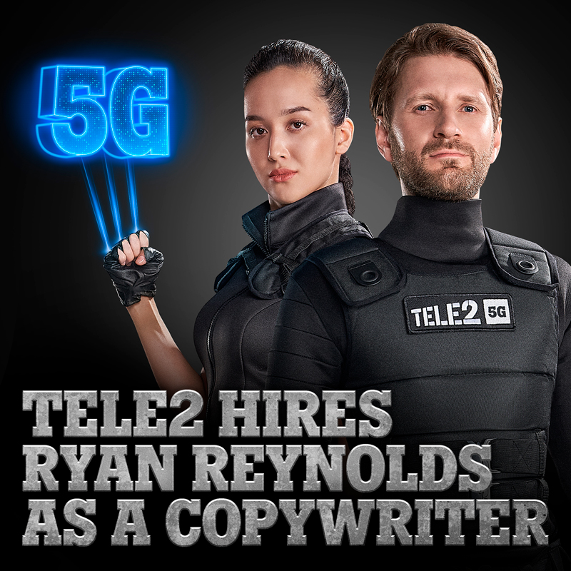 Tele2 hires Ryan Reynolds as a copywriter