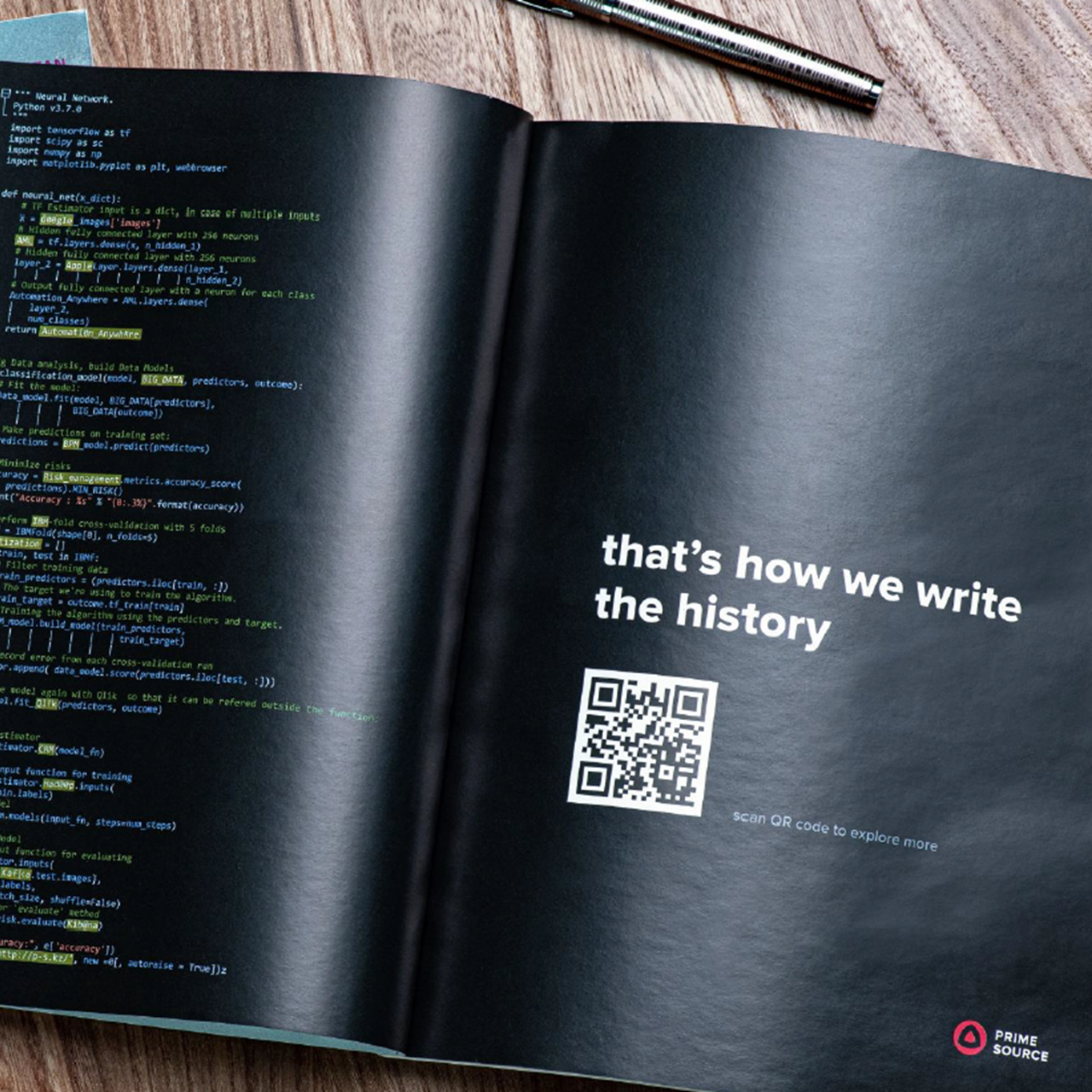 Image advertising of a software development company