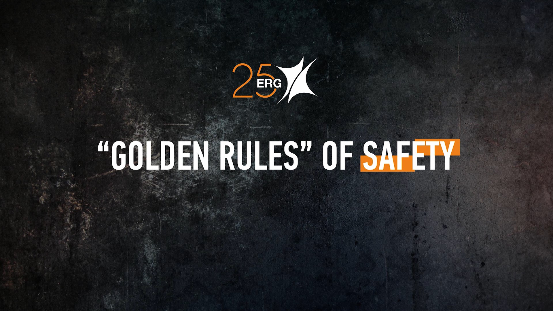 “Golden Rules” of safety