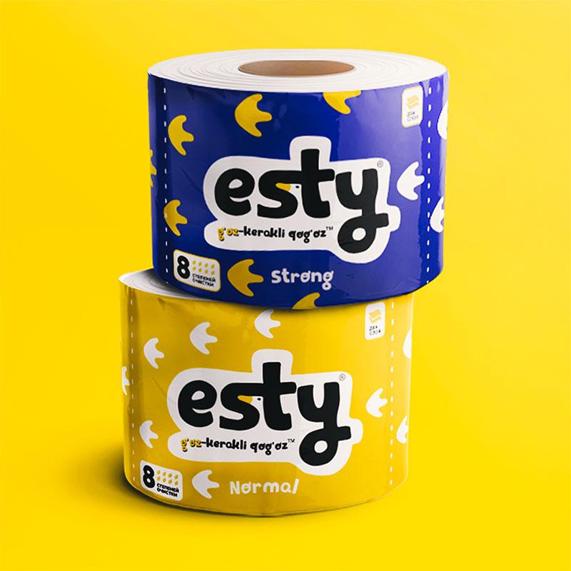 ESTY toilet paper packaging design