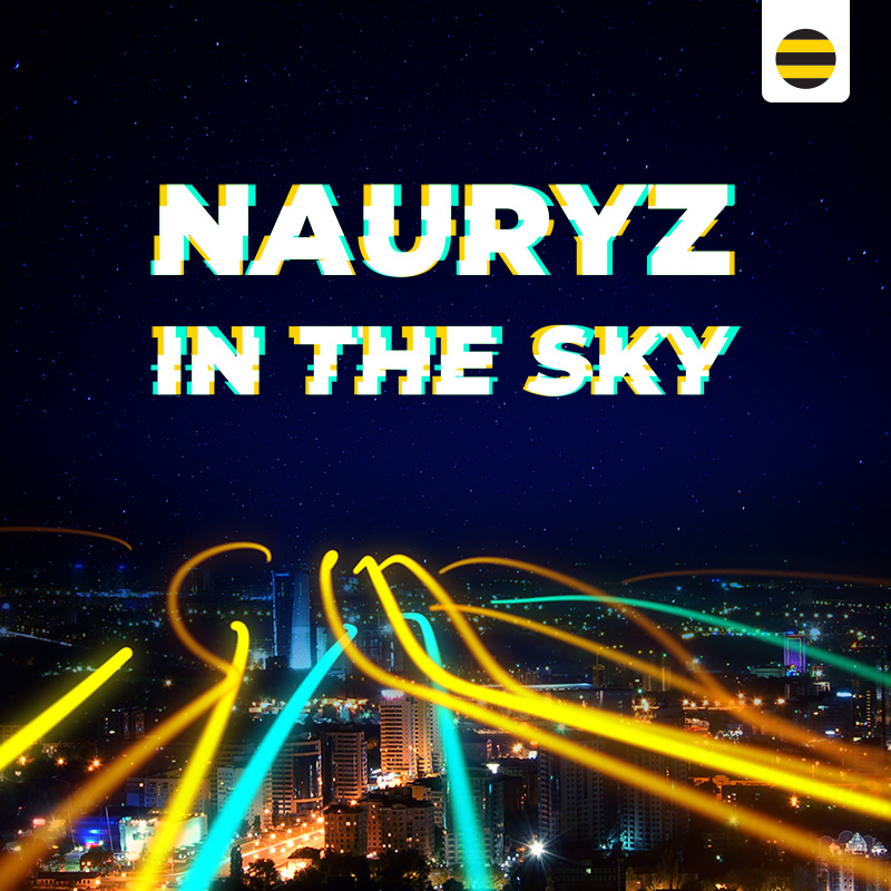 Nauryz in the sky
